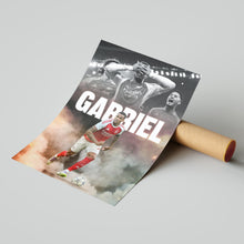 Gabriel Magalhaes Football Poster Arsenal Football Art Print 4397975593