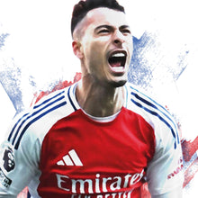 Gabriel Martinelli - 202425 - Home Kit - Football Poster - Football Print 1803234186