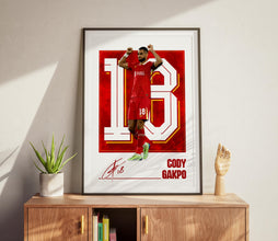 Gakpo Poster Liverpool Football Poster, Soccer Wall Art Gift For Fans 4392452905