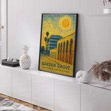 Garden Grove Poster Print, Garden Grove Travel Poster, Garden Grove Van Gogh Style Wall Art, Garden Grove, California, United States