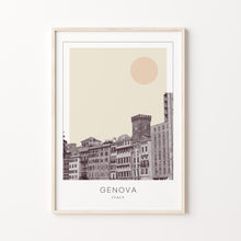 Genova Poster Print, Genova Travel Poster, Genova Minimalistic Wall Art, Genova, Italy 1868248098