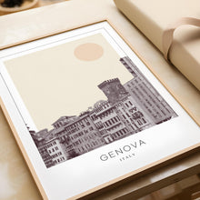 Genova Poster Print, Genova Travel Poster, Genova Minimalistic Wall Art, Genova, Italy 1868248098