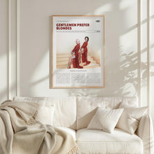 Gentlemen Prefer Blondes, Howard Hawks, Retro Movie Poster, Custom Movie Poster Print 4421166581