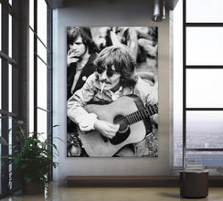 George Harrison Playing Guitar Movie Canvas Wall Art Film Print, Art Poster for Gift, Home Decor 1818312382
