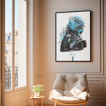 George Russell 2025 Mercedes Poster F1 Wall Art 1875517702