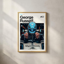 George Russell Poster, Russell Mercedes Wall Art, Framed F1 Print, Motorsport Grand Prix Decor, Car Racing Artwork, George Russell Poster 4373102114
