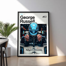 George Russell Poster, Russell Mercedes Wall Art, Framed F1 Print, Motorsport Grand Prix Decor, Car Racing Artwork, George Russell Poster 4373102114