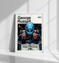 George Russell Poster, Russell Mercedes Wall Art, Framed F1 Print, Motorsport Grand Prix Decor, Car Racing Artwork, George Russell Poster 4373102114