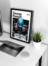 George Russell Poster, Russell Mercedes Wall Art, Framed F1 Print, Motorsport Grand Prix Decor, Car Racing Artwork, George Russell Poster 4373102114