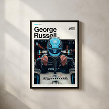 George Russell Poster, Russell Mercedes Wall Art, Framed F1 Print, Motorsport Grand Prix Decor, Car Racing Artwork, George Russell Poster 4373102114