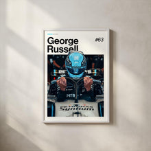 George Russell Poster, Russell Mercedes Wall Art, Framed F1 Print, Motorsport Grand Prix Decor, Car Racing Artwork, George Russell Poster 4373102114
