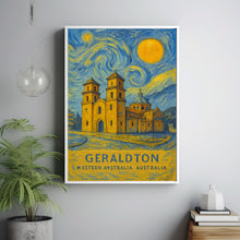 Geraldton Poster Print, Geraldton Travel Poster, Geraldton Van Gogh Style Wall Art, Geraldton, Western Australia, Australia