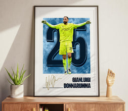 Gianluigi Donnarumma Poster Manchester Football Vector Art Print 4392594106