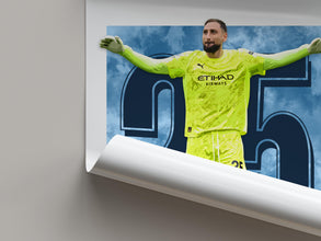 Gianluigi Donnarumma Poster Manchester Football Vector Art Print 4392594106