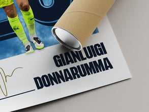 Gianluigi Donnarumma Poster Manchester Football Vector Art Print 4392594106