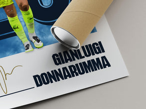 Gianluigi Donnarumma Poster Manchester Football Vector Art Print 4392594106