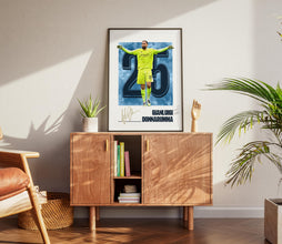 Gianluigi Donnarumma Poster Manchester Football Vector Art Print 4392594106