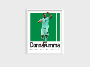 Gianluigi Donnarumma Soccer Poster, Italian Goalkeeper Print Sport Poster 1582054037