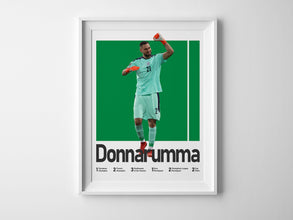 Gianluigi Donnarumma Soccer Poster, Italian Goalkeeper Print Sport Poster 1582054037