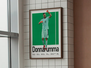 Gianluigi Donnarumma Soccer Poster, Italian Goalkeeper Print Sport Poster 1582054037