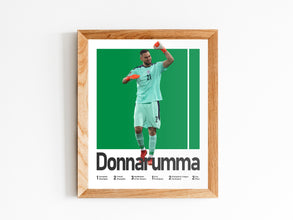 Gianluigi Donnarumma Soccer Poster, Italian Goalkeeper Print Sport Poster 1582054037