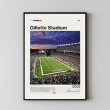 Gillette Stadium Poster, New England Patriots Poster Print, NFL Stadium Poster, Football Fan Gift Print