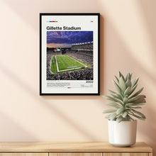 Gillette Stadium Poster, New England Patriots Poster Print, NFL Stadium Poster, Football Fan Gift Print