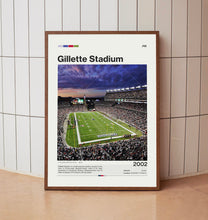 Gillette Stadium Poster, New England Patriots Poster Print, NFL Stadium Poster, Football Fan Gift Print