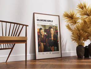 Gilmore Girls Poster, Lauren Graham and Alexis Bledel Poster, Alternative Gilmore Girls Print Poster, Famous Tv Series Wall Art Idea 1897509263