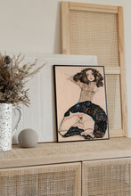 Girl with Lifted Skirt (1911), Egon Schiele Art Print, Egon Schiele Reproduction, Egon Schiele poster, Schiele wall art, Schiele wall decor 1323556750