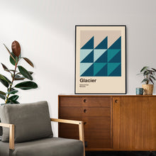 Glacier National Park Mid Century Poster  Abstract Travel Poster  Minimalist Art Print  National Park Poster   Montana Poster 1490610394