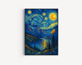 Glacier National Park Travel Poster - United States Wall Art Print, Illustration Poster, Home & Office decor, Gift idea, US Travel print