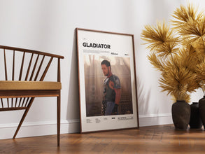 Gladiator Film Poster, Russell Crowe and Joaquin Phoenix Starring on Gladiator Print, Ridley Scott's Movie Poster, Movie Themed Wall Decor 1871420306