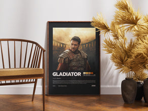Gladiator Movie Poster, Cinematic Wall Art, Historical Film Decor, Russell Crowe, Physical Print 4385608424