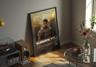 Gladiator Movie Poster, Cinematic Wall Art, Historical Film Decor, Russell Crowe, Physical Print 4385608424