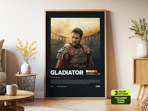 Gladiator Movie Poster, Cinematic Wall Art, Historical Film Decor, Russell Crowe, Physical Print 4385608424