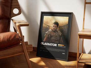 Gladiator Movie Poster, Cinematic Wall Art, Historical Film Decor, Russell Crowe, Physical Print 4385608424