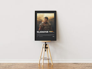Gladiator Movie Poster, Cinematic Wall Art, Historical Film Decor, Russell Crowe, Physical Print 4385608424
