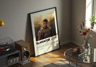 Gladiator Movie Poster, Cinematic Wall Art, Historical Film Decor, Russell Crowe, Physical Print 4385608424