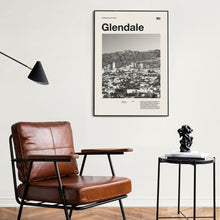 Glendale Art Print  Glendale Poster  Glendale Wall Art  Mid Century Poster  Travel Print Art  California 1588325909