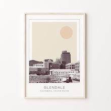 Glendale Poster Print, Glendale Travel Poster, Glendale Minimalistic Wall Art, Glendale, California, United States 1882437863