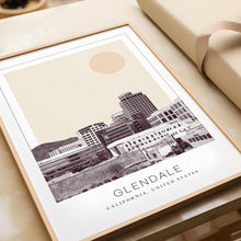 Glendale Poster Print, Glendale Travel Poster, Glendale Minimalistic Wall Art, Glendale, California, United States 1882437863