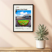 Globe Life Field Poster, Texas Rangers Poster Print, MLB Stadium Poster, Baseball Fan Gift Print