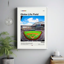 Globe Life Field Poster, Texas Rangers Poster Print, MLB Stadium Poster, Baseball Fan Gift Print