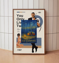 Go Camping Travel Poster, Camper Van Print, Wild Camping, Outdoor Adventure, Hiking, Vintage Travel Poster, Vanlife, Campfire, Caravan, Gift