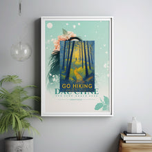 Go Hiking Art Print, Thru Hike, Outdoor Adventure, Vintage Travel Poster, Wall Art Print Gift, Camping, Nature, Mountains, Climbing, Trail