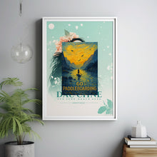 Go Paddle Boarding Print, Stand up Paddleboarding Travel Poster, Outdoor Adventure, Gift for Paddleboarder, Wild Swimming, Hiking, SUPing