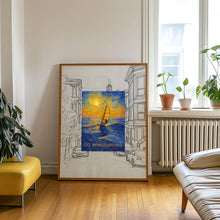 Go Windsurfing Art Print, Outdoor Pursuits, Outdoor Activity Poster, Seaside Art, Water Sports Poster, Hobby Print, Windsurfer Art, Travel