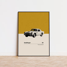 Goldfinger Inspire Poster  Car in Movie Poster  Mid Century Modern Poster  Minimalist Poster  Retro Art Print  Classic Movie 1585860920
