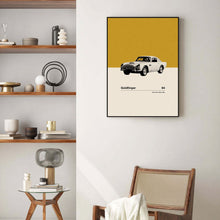 Goldfinger Inspire Poster  Car in Movie Poster  Mid Century Modern Poster  Minimalist Poster  Retro Art Print  Classic Movie 1585860920